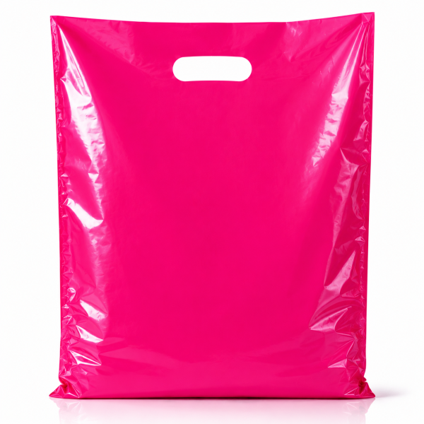 Plastic Carrier Bags – Eco Friendly – Dark Pink Carrier Bag