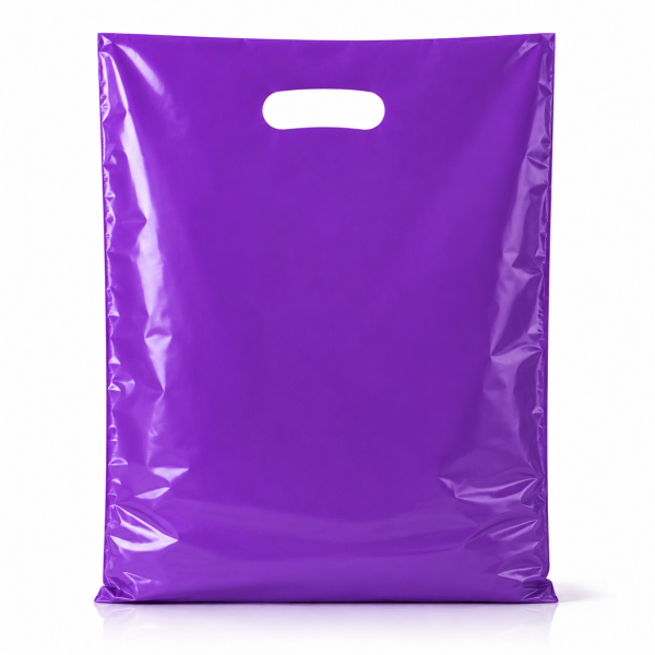 Plastic Carrier Bags – Eco Friendly – Purple Carrier Bag