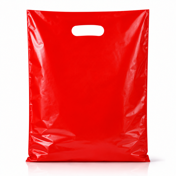 Plastic Carrier Bags – Eco Friendly – Red Carrier Bag