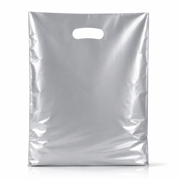 Plastic Carrier Bags – Eco Friendly – Silver Carrier Bag