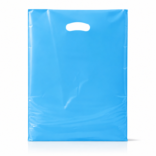 Plastic Carrier Bags – Eco Friendly – Sky Blue Carrier Bag