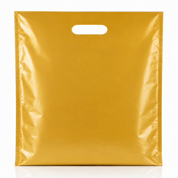 Plastic Carrier Bags – Eco Friendly – Gold Carrier Bag