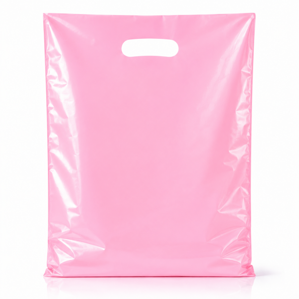 Plastic Carrier Bags – Eco Friendly – Light Pink Carrier Bag