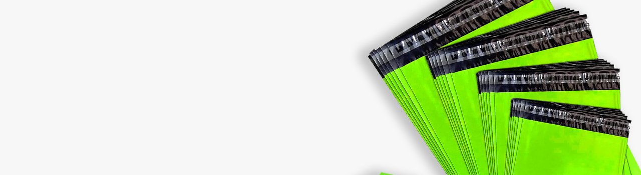 Neon Green Postage Bags