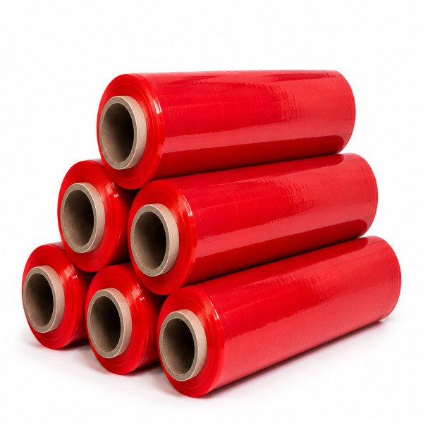Red Stretch Film 400mm x 250m 20mu – Standard Core