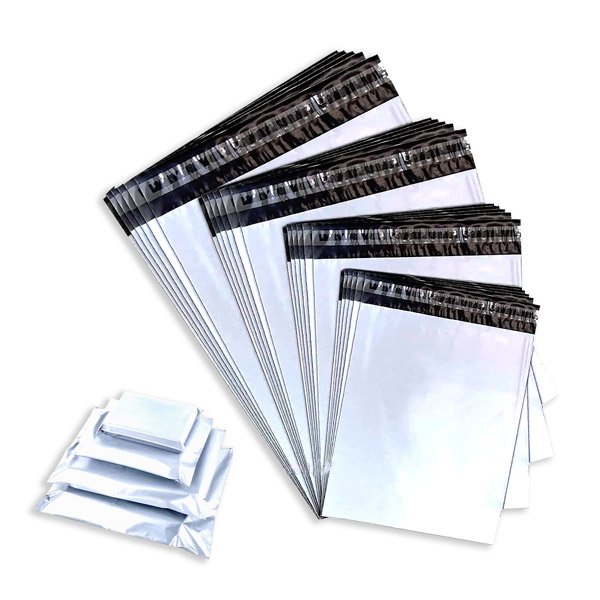 White Postage Bags - Recyclable Mailing Bags for Clothing & Parcel Delivery